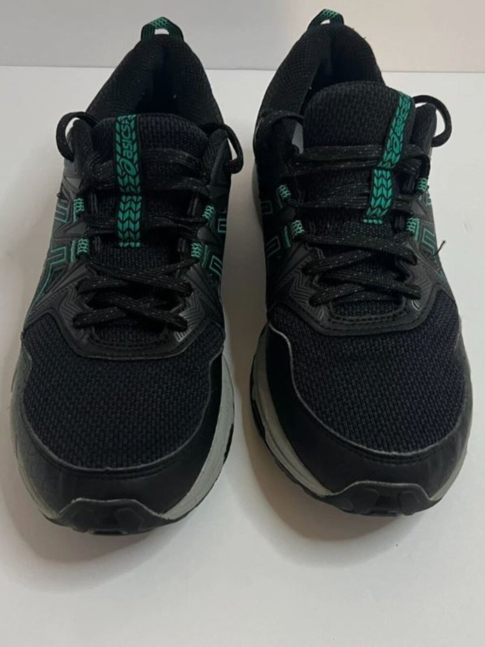 ASICS Shoes Womens 8 GEL-Venture 8 Black Teal Trail Running